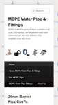 Mobile Screenshot of mdpewaterpipe.co.uk